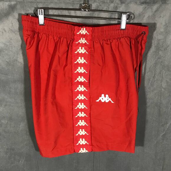 Kappa Logo Red Drawstring Swim trunks XXL - Picture 4 of 7